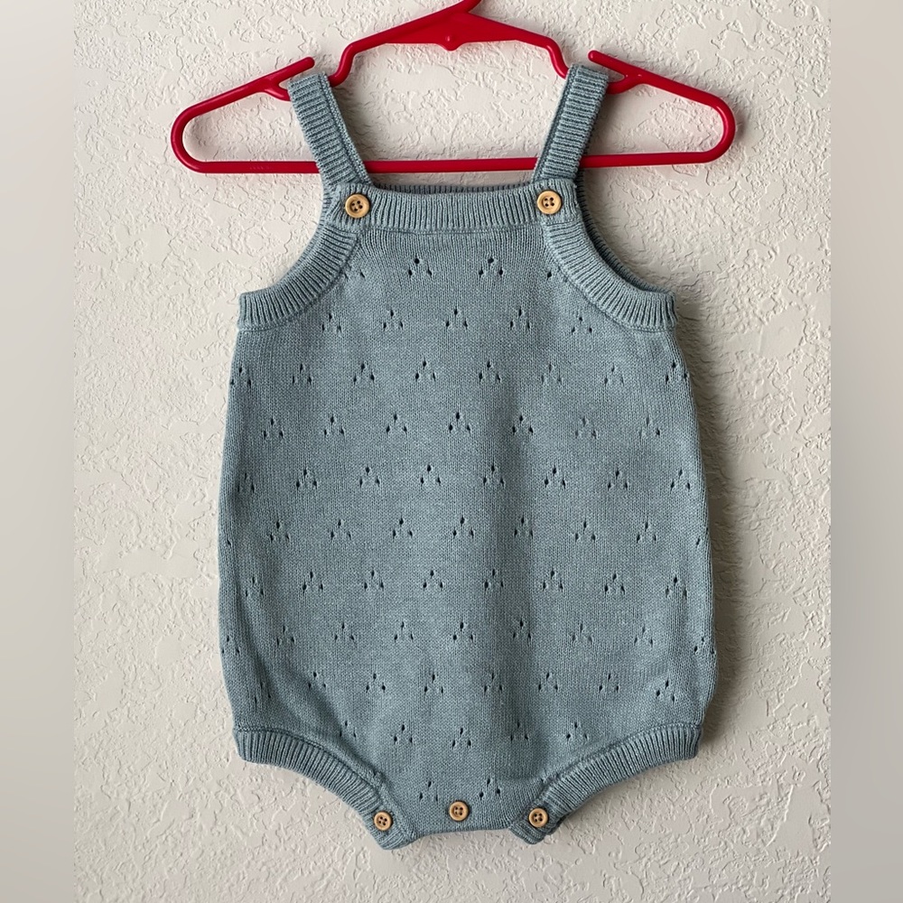 New Little Planet Baby Organic Sweater Knit shortalls